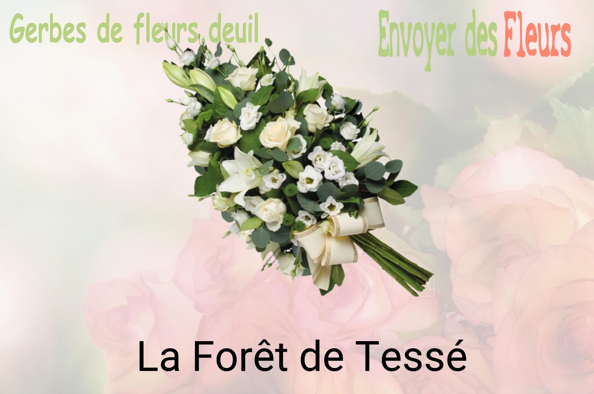 Gerbe de fleurs de deuil livrée à La Forêt-de-Tessé